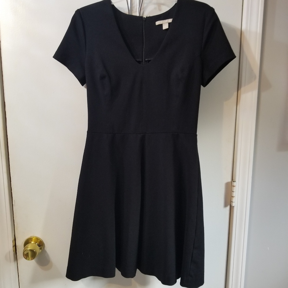 Banana Republic LBD Black fit and flare dress